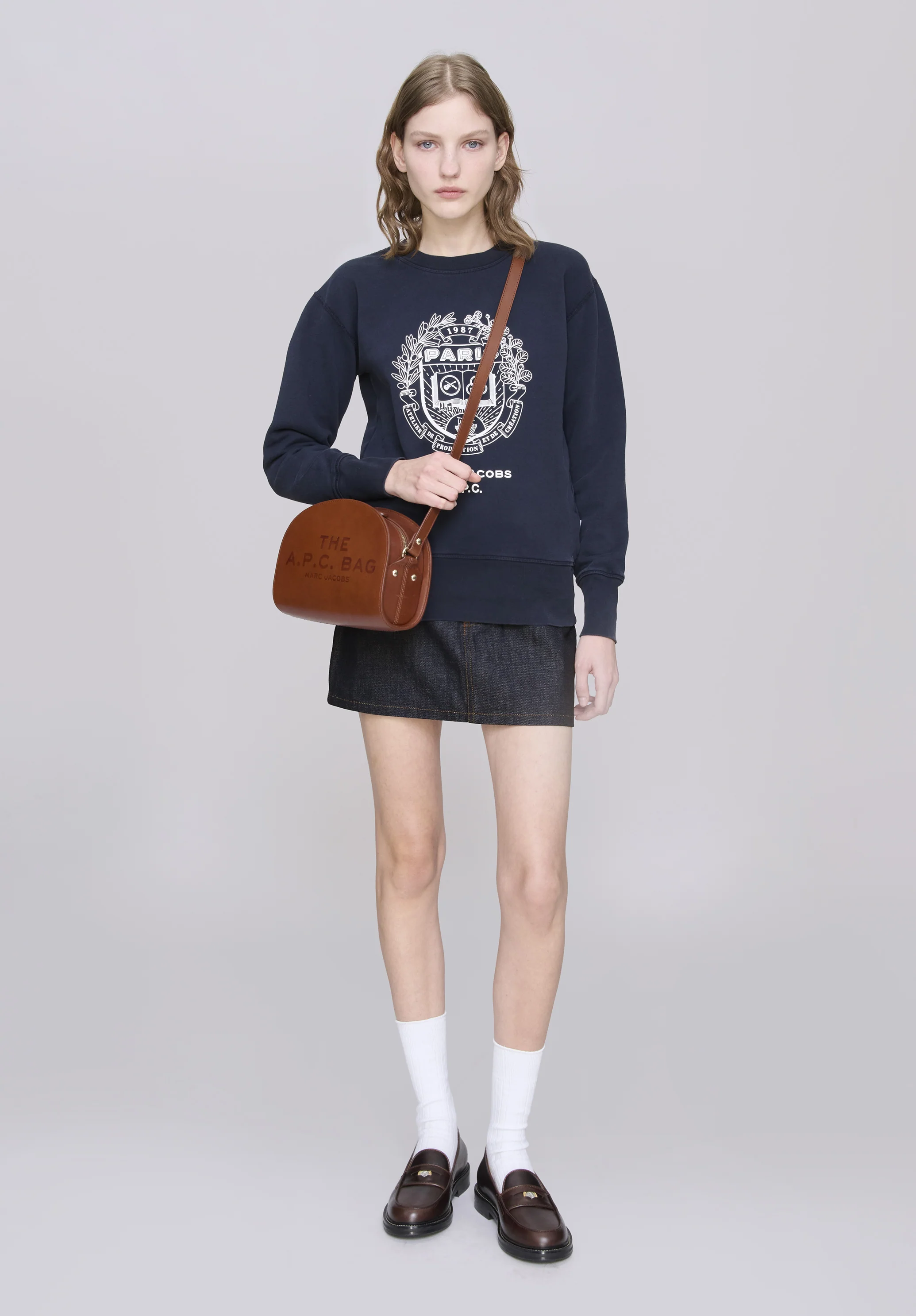 A.P.C. x Marc Jacobs. The Shrunken Paris Crewneck - Image 2