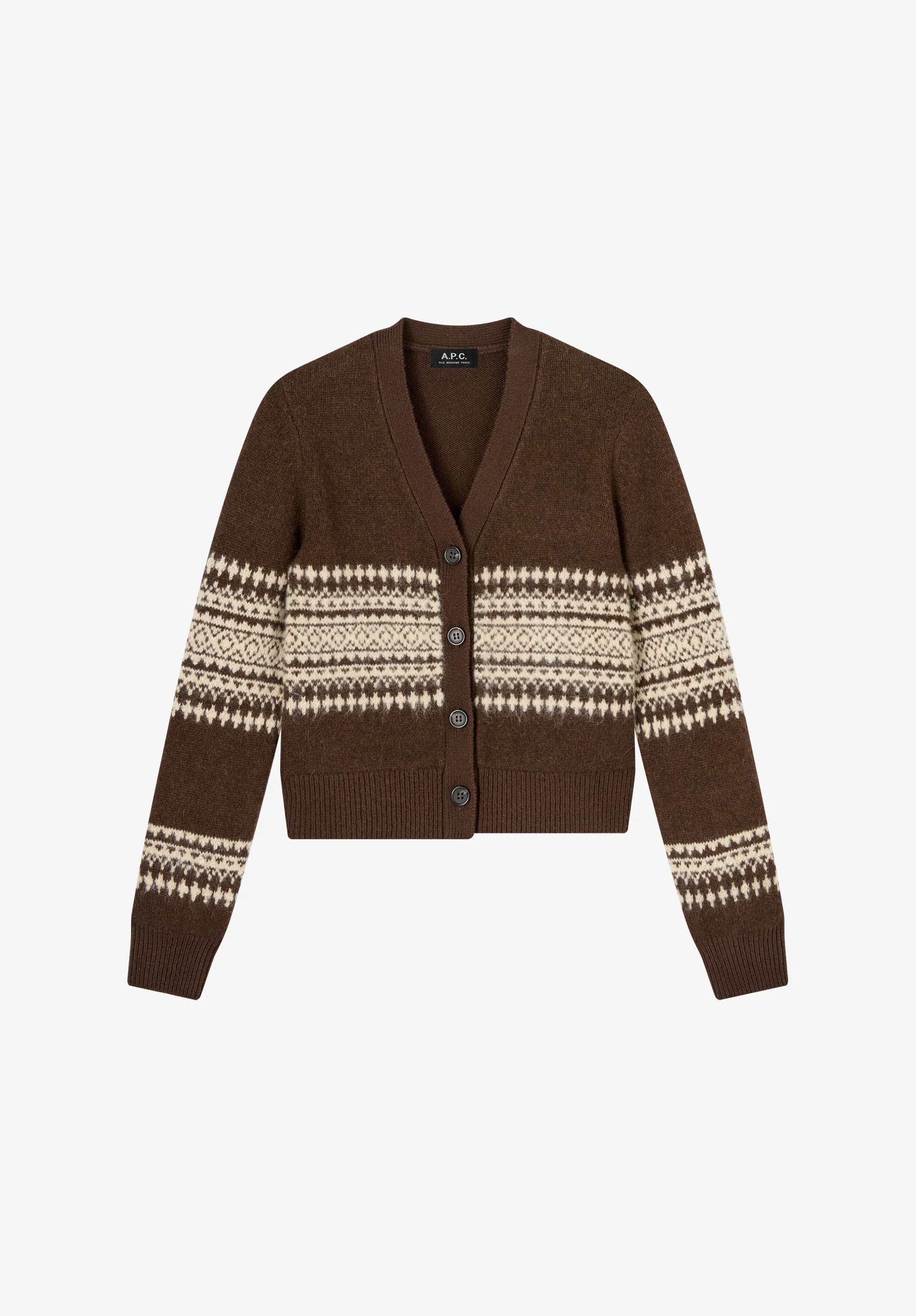 Cardigan à motif jacquard