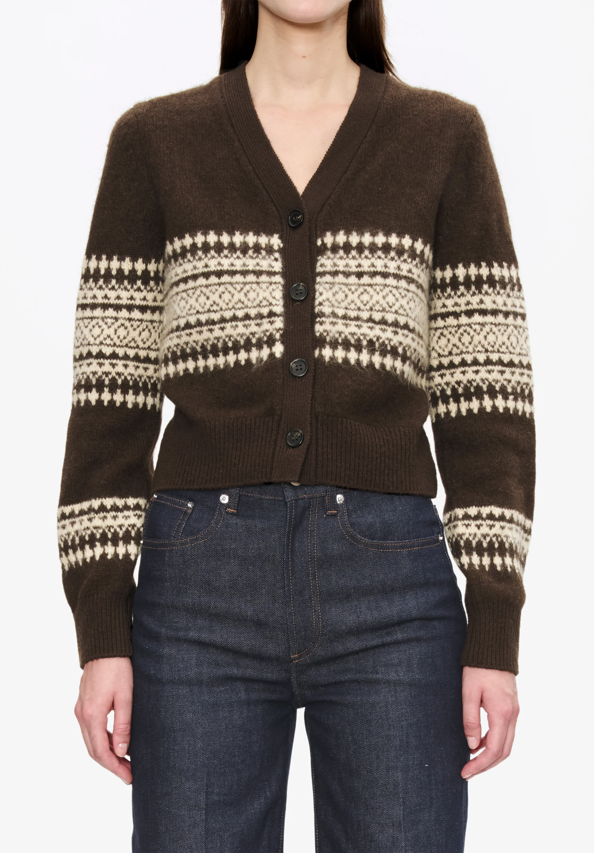 Cardigan à motif jacquard - Image 4