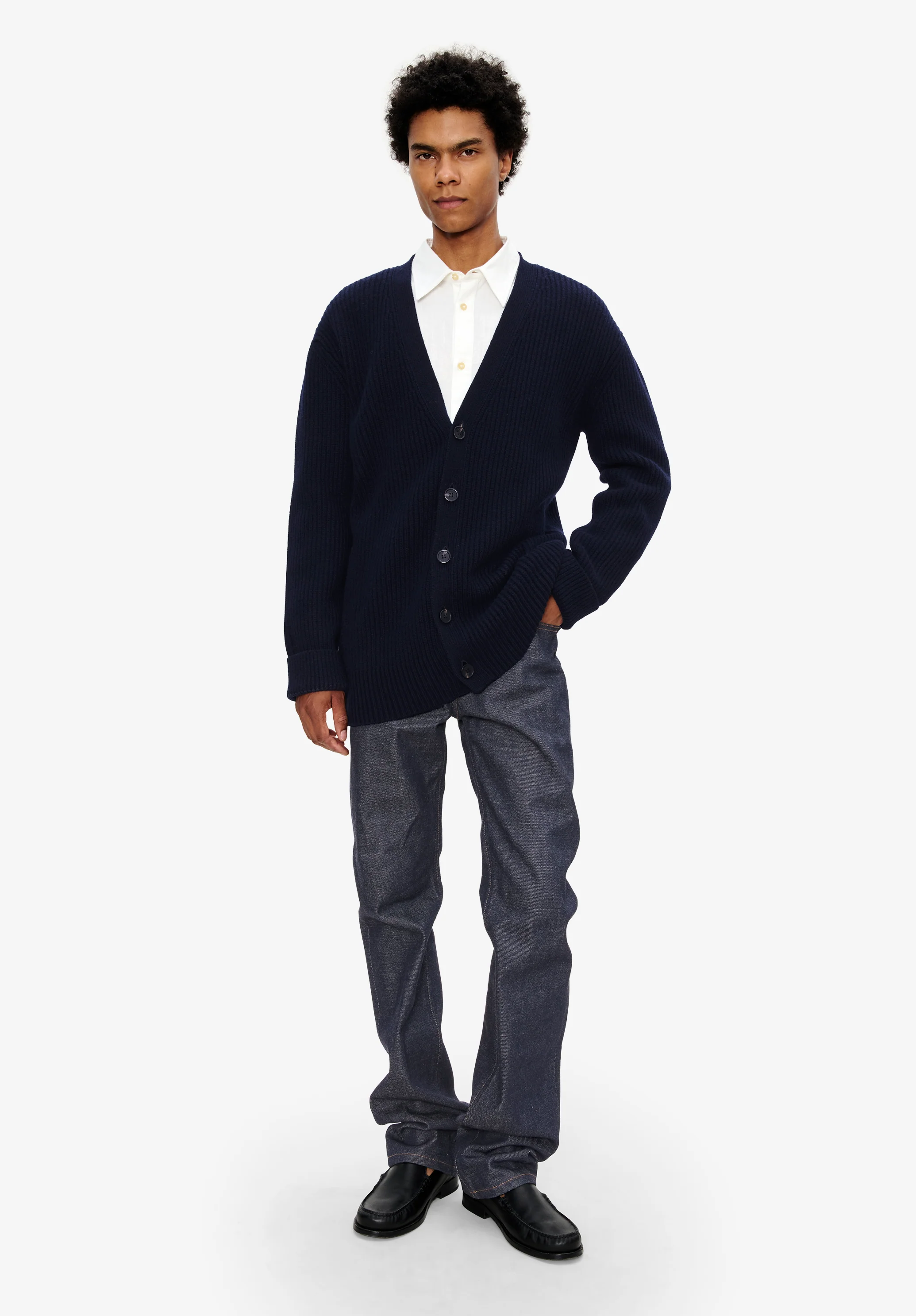 Cardigan unisexe laine et cachemire - Image 4