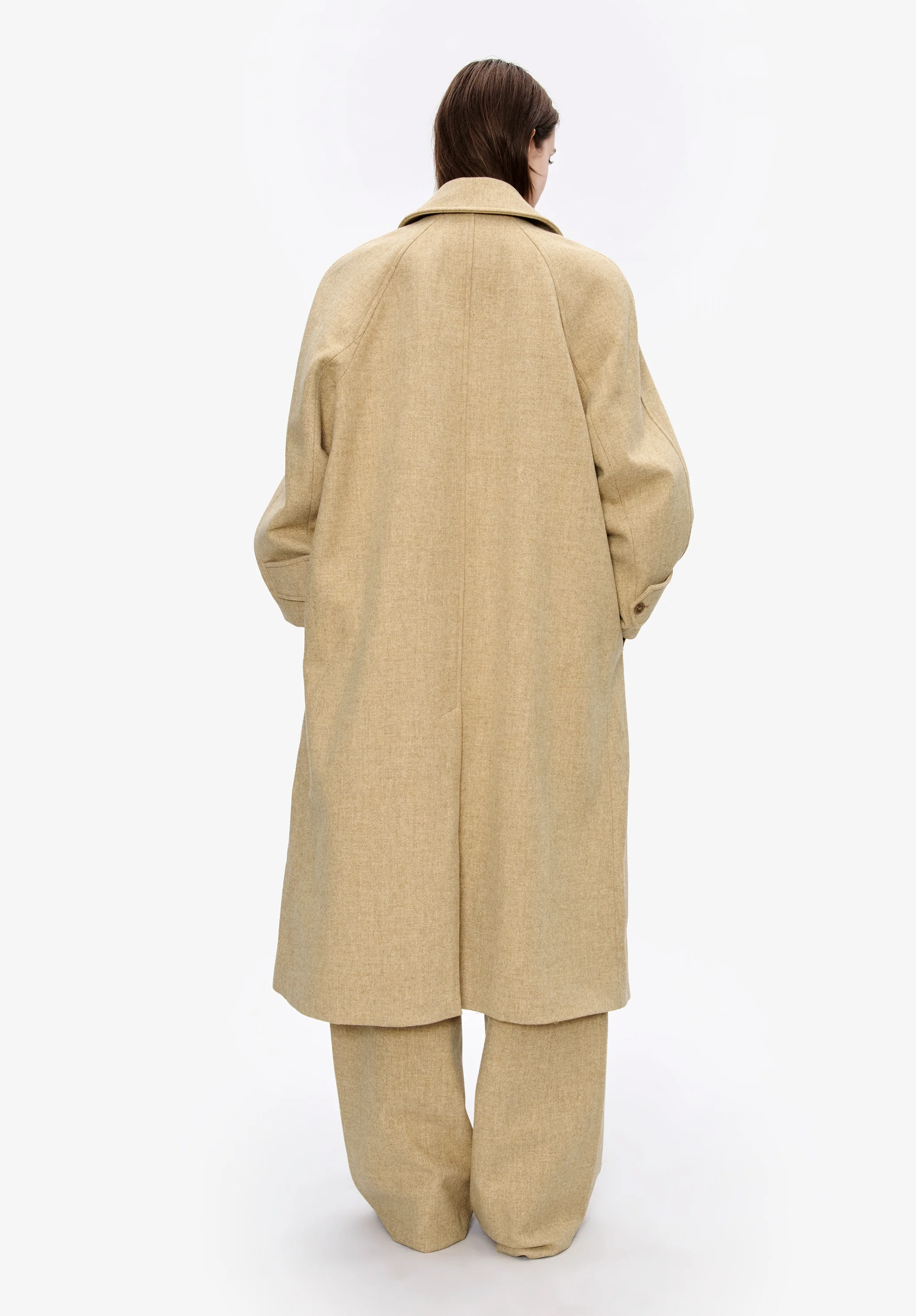 Manteau uni manches raglan - Image 3