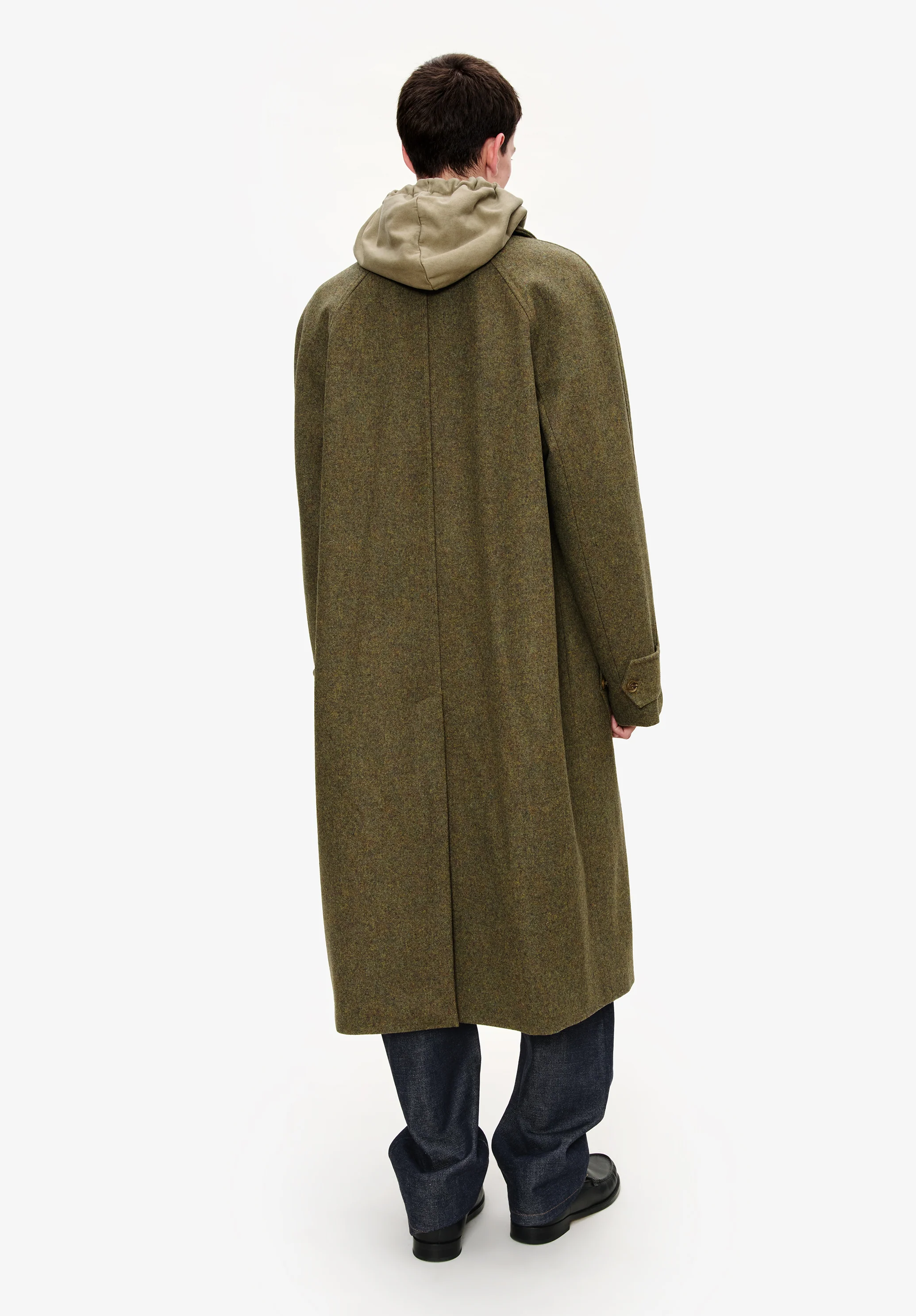 Manteau uni manches raglan - Image 3