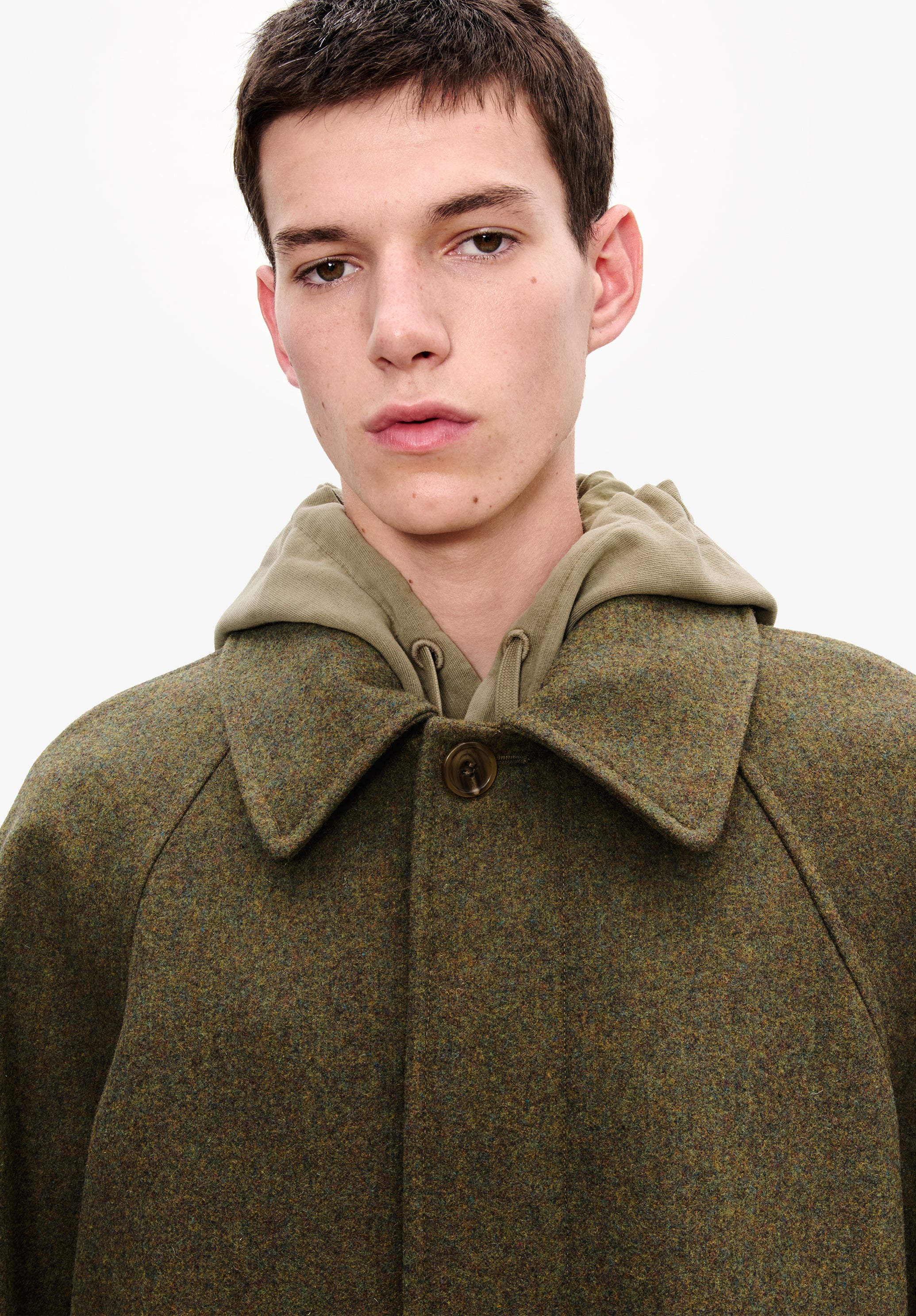 Manteau uni manches raglan - Image 5