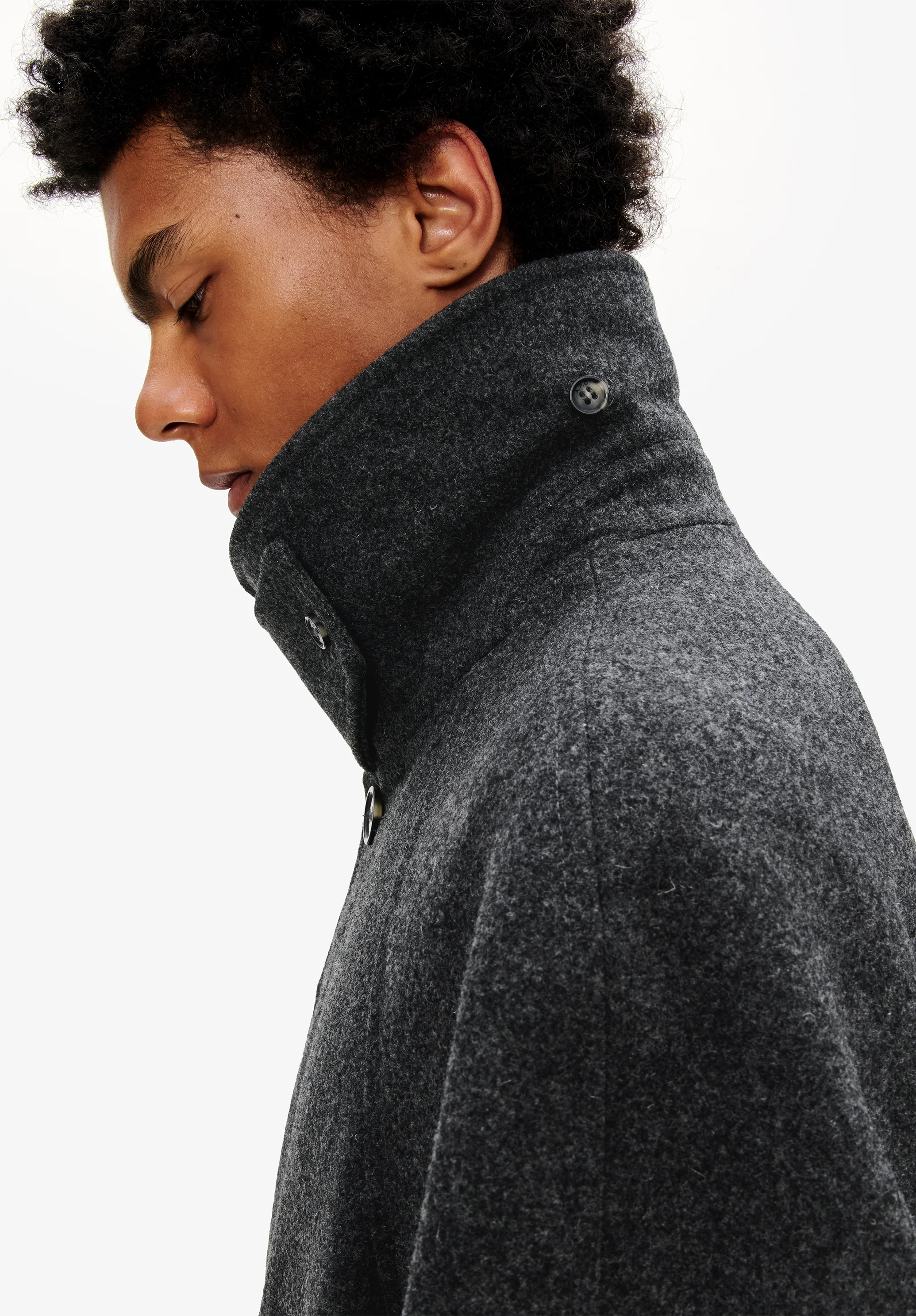 Manteau uni manches raglan - Image 5