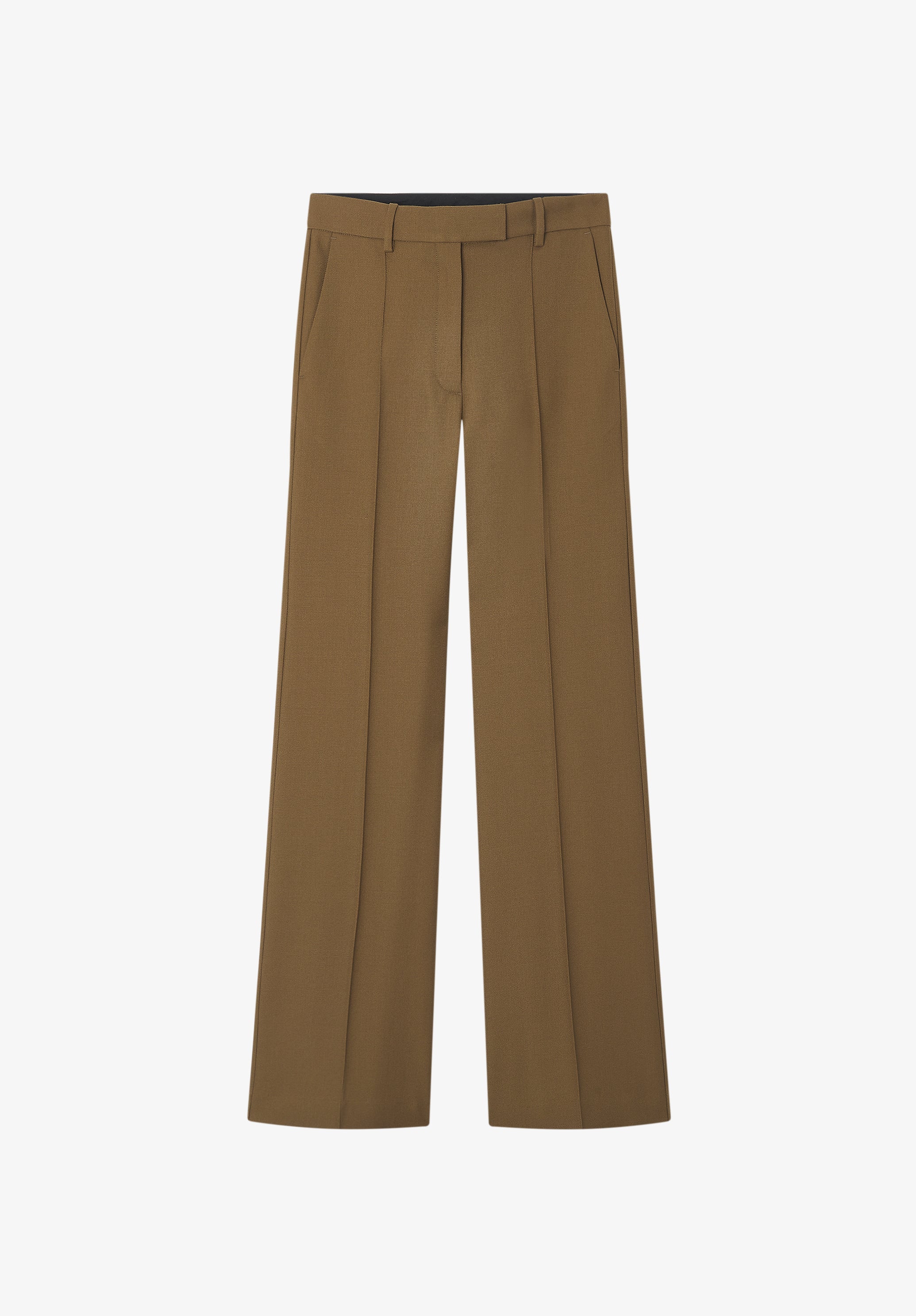Pantalon droit à plis