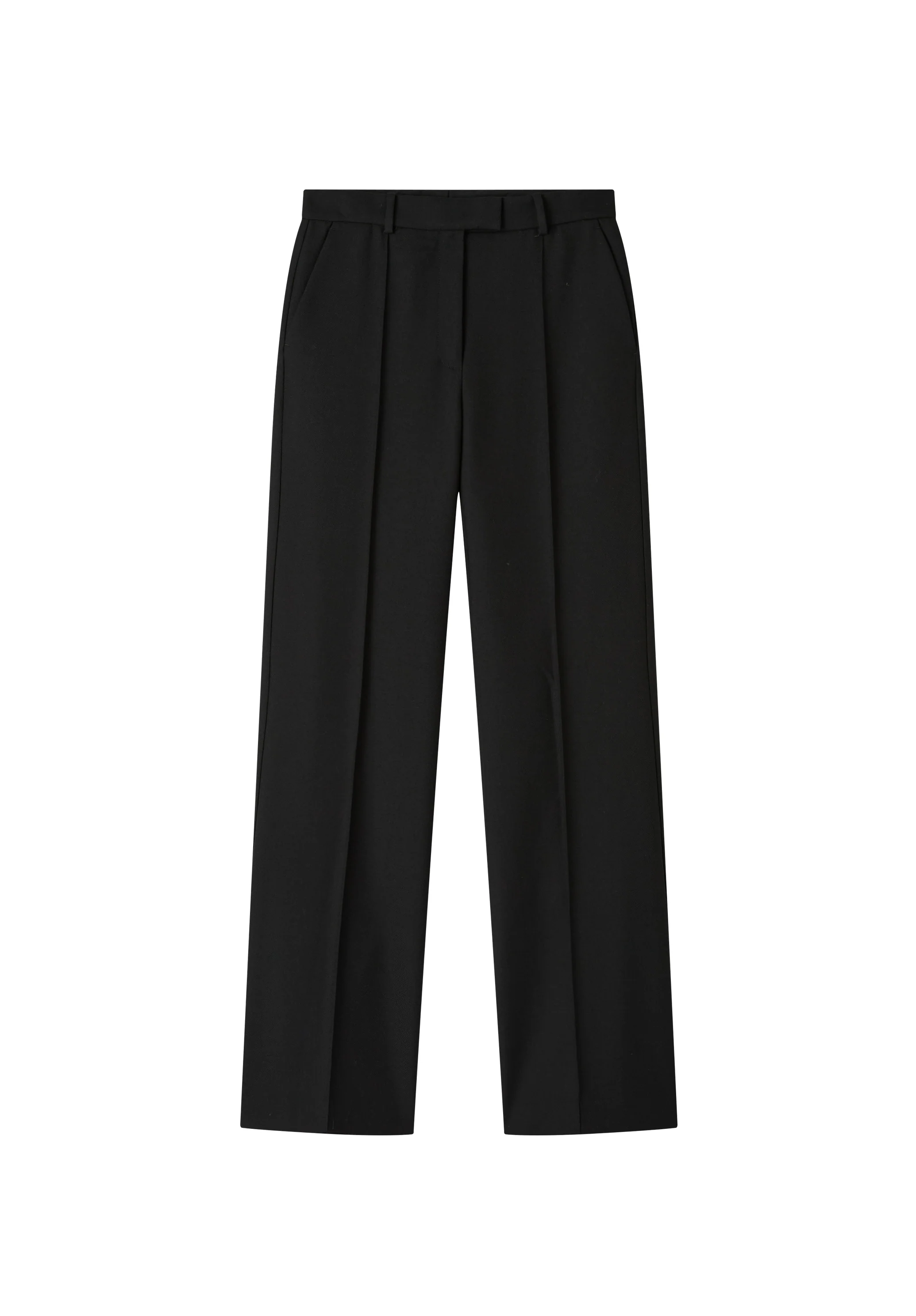 Pantalon droit à plis