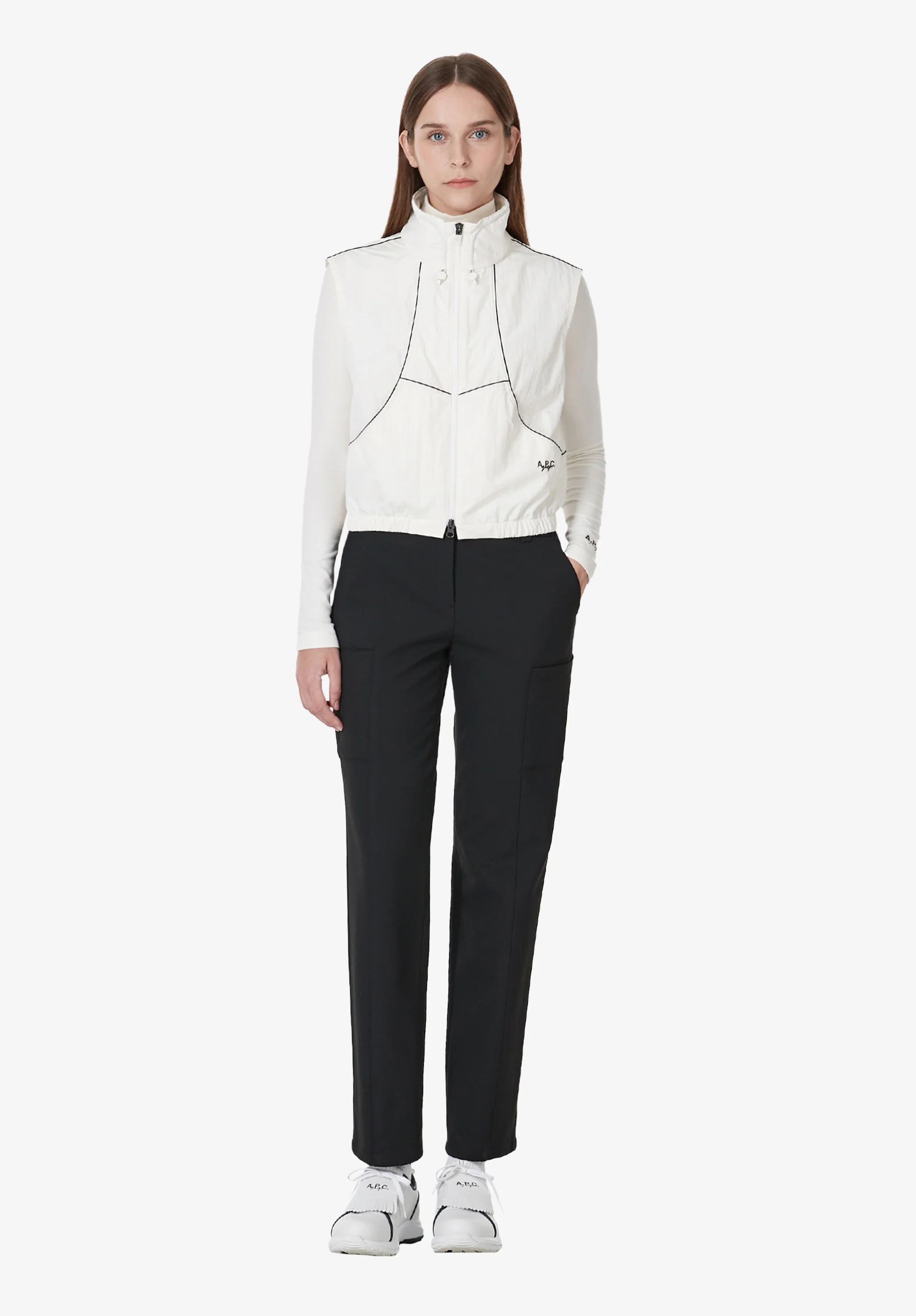 Pantalon droit ajusté