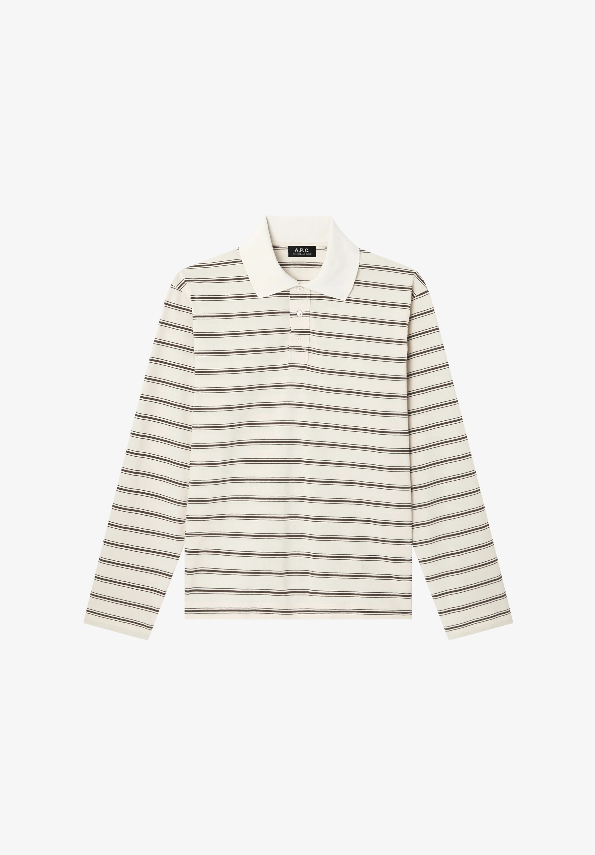 Polo manches longues rayé