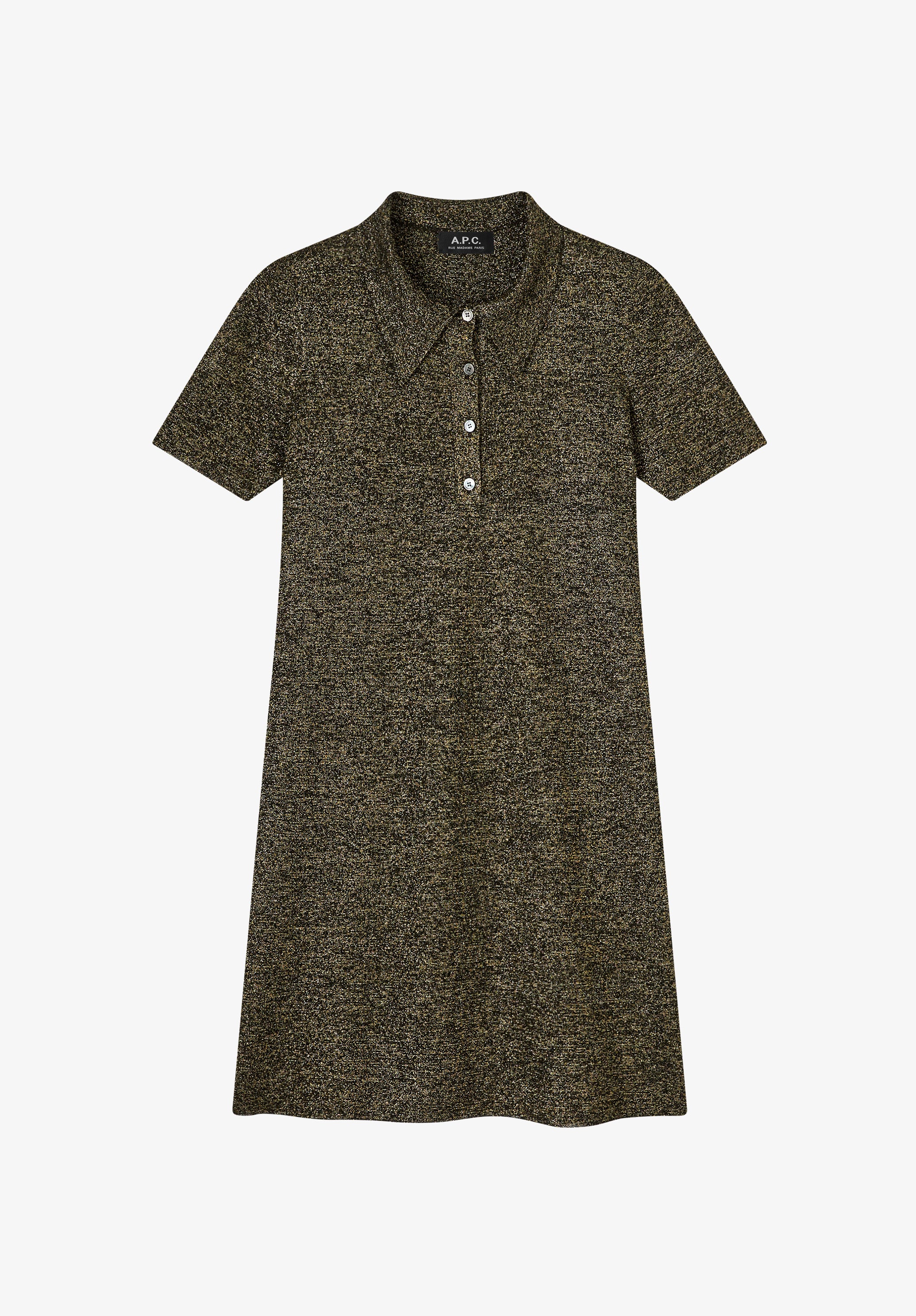 Robe polo métallisée
